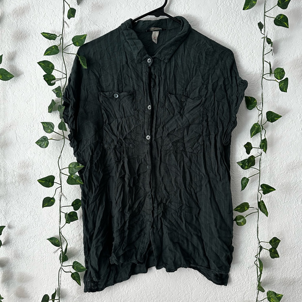 Dark Green Button Down